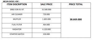 Kubota Diesel 3 Silinder D902-E2B-EU-X7 2