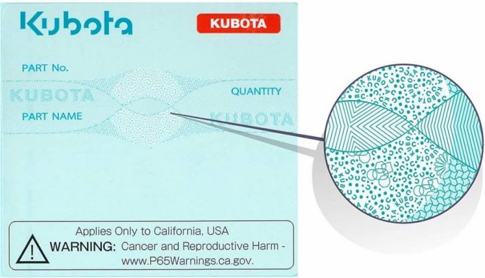 Label Baru Sparepart Genuine Kubota 2 Label Baru Sparepart Genuine Kubota 2